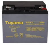 Baterie do zasilaczy awaryjnych UPS - Akumulator żelowy Toyama 12V 18Ah NPCG18-12 Deep C - miniaturka - grafika 1