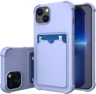 Etui i futerały do telefonów - Hurtel Card Armor Case etui pokrowiec do Xiaomi Redmi 10X 4G / Xiaomi Redmi Note 9 portfel na kartę silikonowe pancerne etui Air Bag niebieski - miniaturka - grafika 1