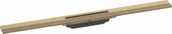 Odpływy liniowe - HANSGROHE 56044140 RainDrain Flex Element zewnętrzny odpływu 80 cm z możliwością przycięcia i do montażu w podłodze brąz szczotkowany - miniaturka - grafika 1