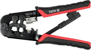 YATO SZCZYPCE DO ZACISKANIA WTYCZEK TELEFONICZNYCH I SIECIOWYCH RJ45 RJ11 - Kombinerki i obcęgi - miniaturka - grafika 2