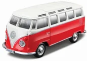 Kolekcjonerskie modele pojazdów - Maisto MI 21001-63 PR Volksvagen Van "Samba" czerwono-beżowy - miniaturka - grafika 1