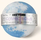 Kosmetyki do kąpieli - OH!TOMI OH!TOMI KULA MUSUJĄCA COSMIC BOMB GALAXY OF KITTENS 2X60G - miniaturka - grafika 1