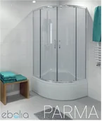 Kabiny prysznicowe - Durasan półokrągła WK 80 Clear z wysokim brodzikiem Avila AVILA WK 80 Clear AVILA WK 80 Clear - miniaturka - grafika 1