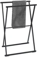 Wieszaki łazienkowe - Wenko Składany wieszak na ręczniki i ubrania LAVA czarny B07NW4RTX5 - miniaturka - grafika 1