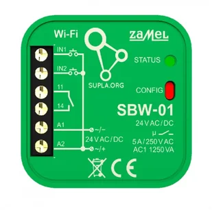 Zamel STEROWNIK BRAMOWY WI-FI 1-KANAŁOWY DWUKIERUNKOWY TYP: SBW-01 SPL10000002 - Sterowniki i przekaźniki - miniaturka - grafika 2