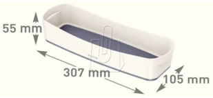 Leitz Organizer MyBox podłużny biało-szary 52581001 - Pojemniki kuchenne - miniaturka - grafika 2