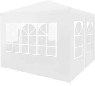 vidaXL Namiot imprezowy, 3 x 3 m, biały 45096 - Pawilony ogrodowe - miniaturka - grafika 3