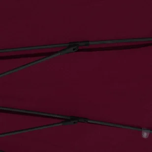 vidaXL Parasol ogrodowy na słupku aluminiowym, 270 cm, bordowy vidaXL - Parasole ogrodowe - miniaturka - grafika 10
