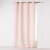 Zaparzacze i kawiarki - Douceur d'Intérieur Absolu zasłona z oczkami, mikrofibra, jednokolorowa, poliester, jasnoróżowy, 280 x 140 cm - miniaturka - grafika 1