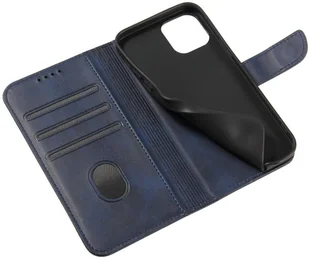 Hurtel Futerał etui portfel z klapką do iPhone 12 Pro / iPhone 12 niebieski - Etui i futerały do telefonów - miniaturka - grafika 7