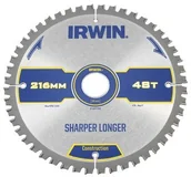 Tarcze do pił - IRWIN CONSTRUCTION Tarcza do pilarki tarczowej 216MM/48T M/30 216 mm zęby: 48 szt. CONSTRUCTION - miniaturka - grafika 1