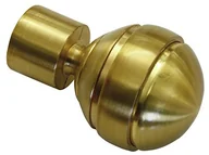 Karnisze - Gardinia 31492 główka/kula końcówka do karniszy, seria Chicago, średnica 20 MM, mosiądz matowy 31492 - miniaturka - grafika 1