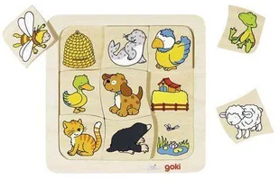 Goki Drewniane puzzle Gdzie mieszkają zwierzątka$168 56881 - Puzzle - miniaturka - grafika 3