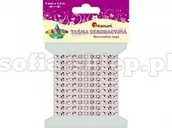 Pasmanteria - Titanum Taśma dekoracyjna z cekinów, 4 mm x 1,5 m, Różowa, Titanum - miniaturka - grafika 1