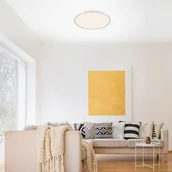 Lampy sufitowe - Leuchten Direkt Lampa sufitowa LED Flat CCT, 40 cm, biała - miniaturka - grafika 1