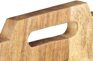 vidaXL Stojak ścienny na gazety, 33x10x67 cm, surowe drewno mango - Inne meble do salonu - miniaturka - grafika 4