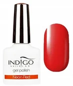 Lakiery hybrydowe - Indigo Lakier Hybrydowy Neon Red 7ml - miniaturka - grafika 1
