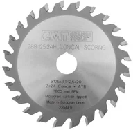 Tarcze do pił - CMT Tarcza podcinak Hm 288.125.24H 125x20 24Z - miniaturka - grafika 1