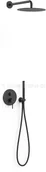 Zestawy prysznicowe - Tres Study Exclusive zestaw prysznicowy czarny 26228004NM - miniaturka - grafika 1