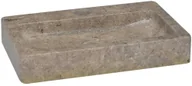 Umywalki - vidaXL Lumarko Umywalka, szara, 38x24x6,5 cm, marmur! 149188 - miniaturka - grafika 1