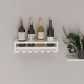 Stojaki na wino - Homemania Uchwyt na wino Hektor 21x13,5x104 cm czarny Homemania - miniaturka - grafika 1