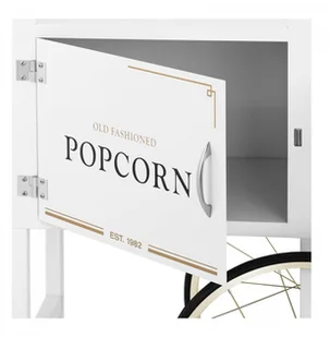 Royal Catering Wózek do popcornu - 51 x 37 cm - biało-złoty - RCPT-WGWG-1 RCPT-WGWG-1 - Inne urządzenia gastronomiczne - miniaturka - grafika 3