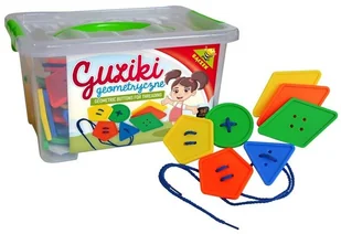 TUPIKO Guziki Geometryczne - układanka , przewlekanka - Pomoce naukowe - miniaturka - grafika 2