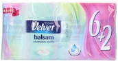 Chusteczki higieniczne - Velvet Balsam Chusteczki higieczniczne Kremowy Zapach 8 x 9 szt. - miniaturka - grafika 1