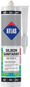 Silikony - Atlas Silikon 204 czarny 280 ml W-SI001-B0204-AT1A - miniaturka - grafika 1
