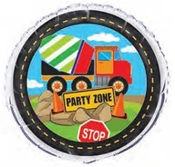 Urodziny dziecka - Unique Balon foliowy Budowa - 47 cm U52157 - miniaturka - grafika 1