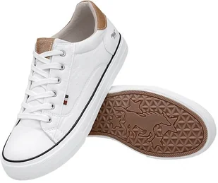 Mustang Trampki 48C0033 Białe 1272-301-1 Weiss 21336 - Trampki damskie - miniaturka - grafika 3