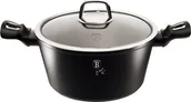 Garnki - Berlinger Haus Garnek z pokrywką 24 cm 4.1 L Black Silver Collection BH/1852 - miniaturka - grafika 1