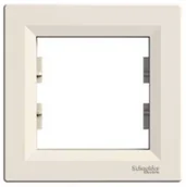 Klawisze i ramki - Schneider Asfora ramka pojedyncza kremowa EPH5800123 - miniaturka - grafika 1