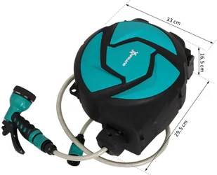 Durhand DURHAND BĘBEN NA WĄŻ ZWIJACZ OBROTOWY 180° OCHRONA PRZED MROZEM -545 °C tworzywo zielony + czarny 10 m - Węże ogrodowe i zraszacze - miniaturka - grafika 2