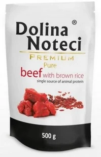Dolina Noteci Premium Pies Pure Wołowina I Ryż Saszetka 500G - Mokra karma dla psów - miniaturka - grafika 2