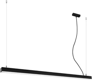 Thoro Nowatorska Lampa Wisząca PINNE 1450 CZARNA Minimalistyczny Design Lampa Sufitowa Natynkowa Żyrandol Moduł LED Zimna Barwa Światła Oświetlenie do Salonu Nad Stół Sypialni Biura Oprawa THORO TH.087 - Lampy sufitowe - miniaturka - grafika 3