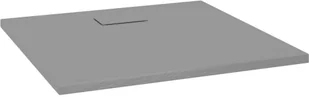 vidaXL Lumarko Brodzik prysznicowy, SMC, szary, 90 x 80 cm 148932 - Brodziki prysznicowe - miniaturka - grafika 2