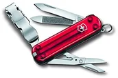 Akcesoria turystyczne - Victorinox scyzoryk NAILCLIP 580 (8 funkcje, obcinacz do paznokci, pilnik do paznokci, wieczysta gwarancja), fioletowy, jeden rozmiar 06463TB1 - miniaturka - grafika 1