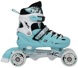 Nils EXTREME NH10905 4w1 MIĘTOWE ROZM. M(35-38) ŁYŻWOROLKI Z WYM. PŁOZĄ HOKEJOWĄ EXTREME 16-25-027 - Rolki - miniaturka - grafika 24