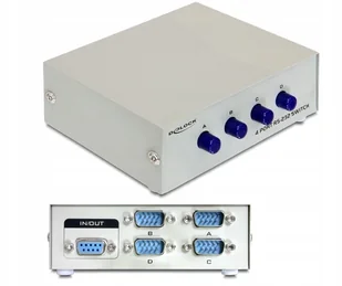 Delock PRZEŁĄCZNIK SPLITTER RS232 4 PORTY (87589) - Pozostałe akcesoria sieciowe - miniaturka - grafika 4
