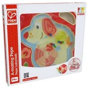 Zabawki interaktywne dla dzieci - Hape Drewniany labirynt - Piesek Pepe - miniaturka - grafika 1