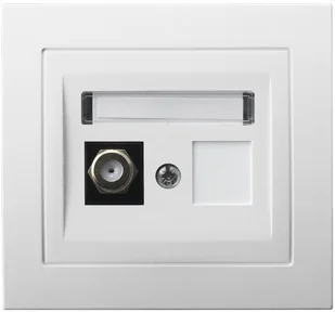 Ospel Gniazdo antenowe typu F pojedyncze Biały - GPA-1WF/00 Kier - Gniazdka elektryczne Ospel Gniazdo antenowe typu F pojedyncze Biały - GPA-1WF/00 Kier - Gniazdka elektryczne - miniaturka - grafika 1