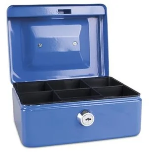 Donau Kasetka na pieniądze , mała, 152x80x115mm, niebieska 5231001PL-10 - Sejfy i kasy pancerne - miniaturka - grafika 3