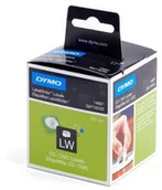Taśmy do drukarek barwiące - Dymo etykiety na CD 57mm, białe, 160 szt., 14681, S0719250 - miniaturka - grafika 1