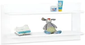 Półki i regały dla dzieci - Pinolino Pinolino Vghngt hylde (2stk) Hvid/mat - Meble i przechowywanie 193413 - miniaturka - grafika 1