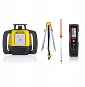 Poziomice, łaty, miary - Leica Niwelator Rugby 610 + dalmierz, statyw, łata - miniaturka - grafika 1