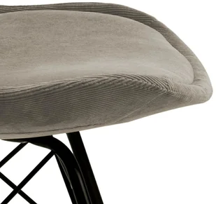 Actona Krzesło Eris Sztruks Szare - Krzesła - miniaturka - grafika 9