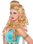Gadżety na imprezę - Amscan Długie włosy peruce z lokami  grecka antyczny - miniaturka - grafika 1
