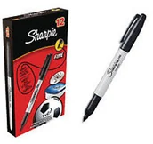 Markery permanentne - Paper Mate Sharpie marker RT czarny S0810840 - miniaturka - grafika 1