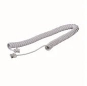 Kable komputerowe i do monitorów - DPM Kabel telefoniczny spiralny RJ10 Solid 2 m biały - miniaturka - grafika 1